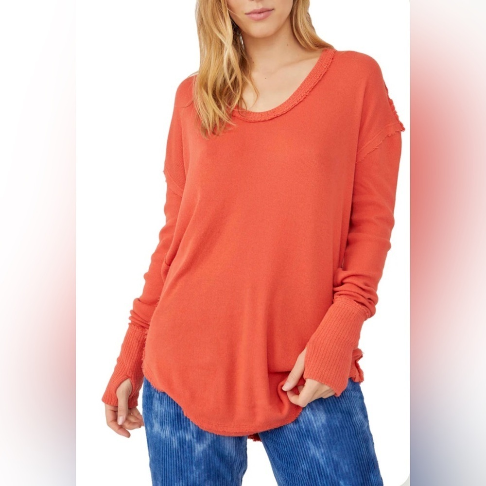 NWOT Free People Colby Long Sleeve Tee